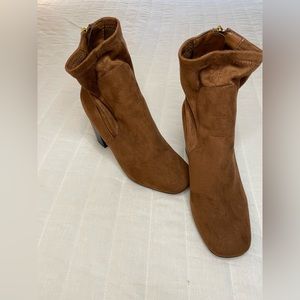Express, short boots, size 7, brown.